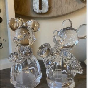 Lenox Disney Crystal Salt & Pepper Shakers